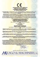 Certificados - Maquinaria, hornos de frutos secos, horno tunel, automatizacion integral - 